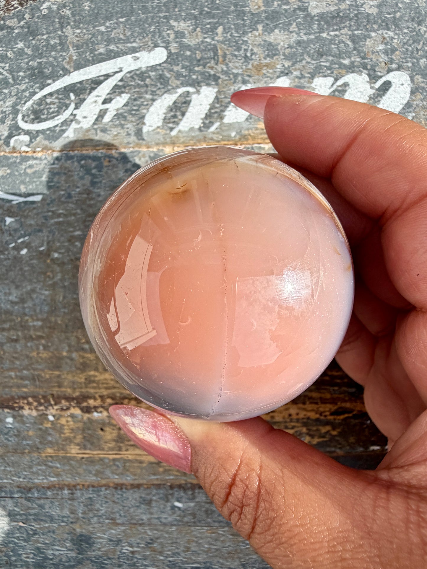 Gorgeous Carnelian/Orca Agate Sphere | Opt 19