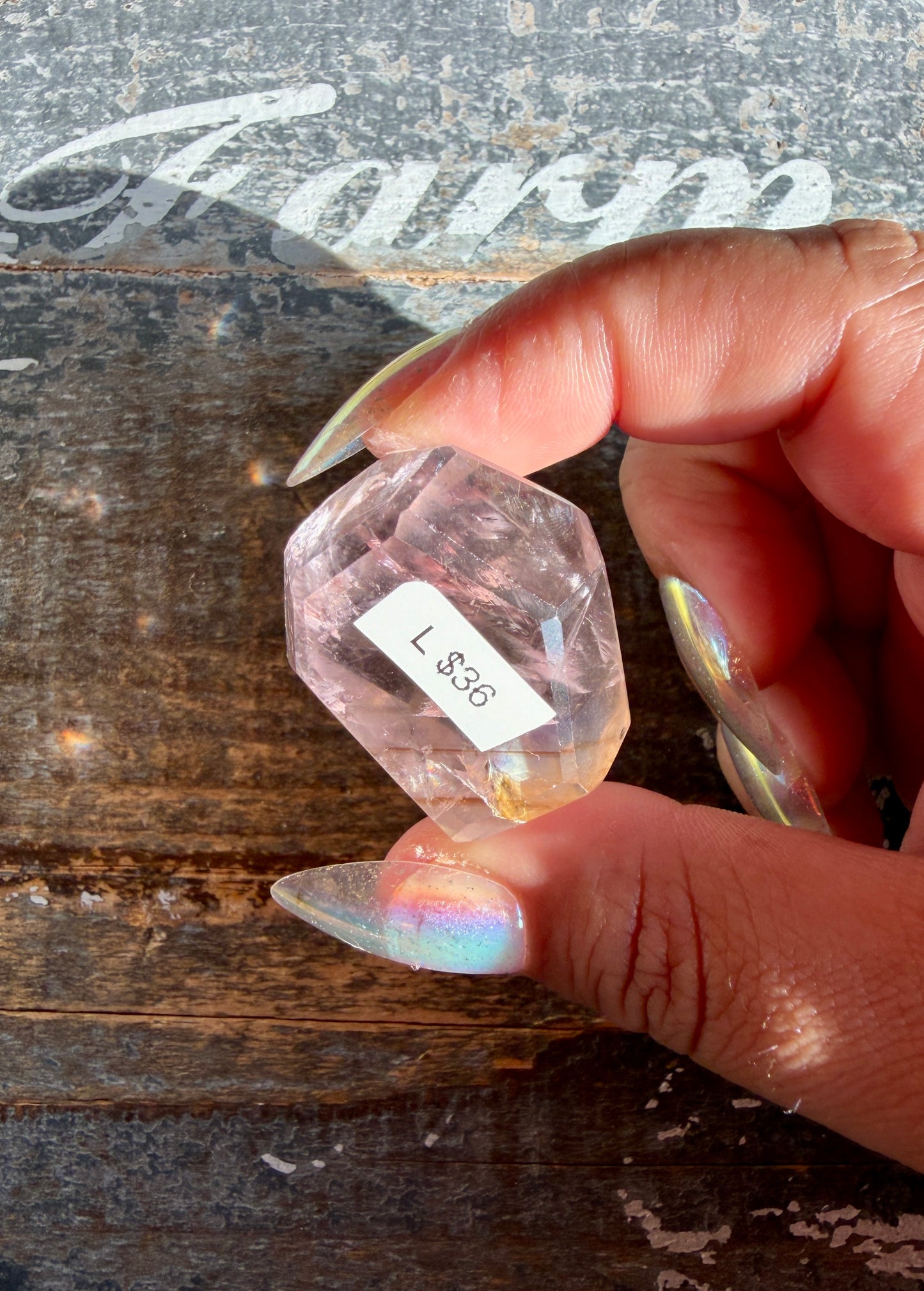 Gorgeous Powellite In Amethyst Freeform from Bahia Brazil | Opt L