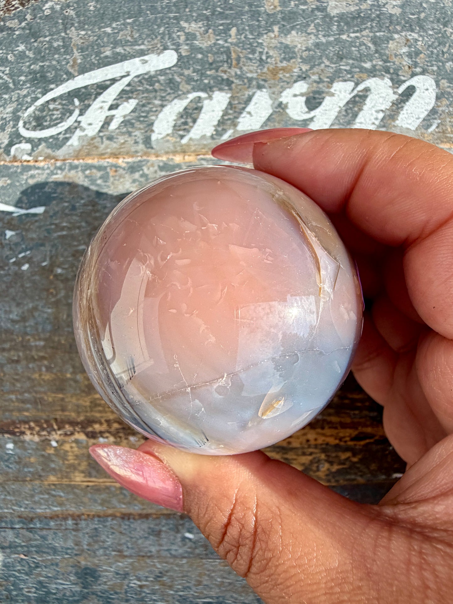 Gorgeous Carnelian/Orca Agate Sphere | Opt 19