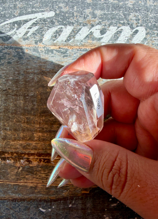 Gorgeous Powellite In Amethyst Freeform from Bahia Brazil | Opt L