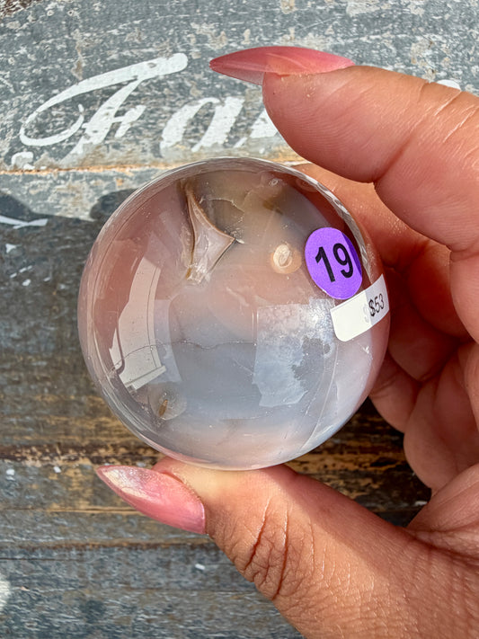 Gorgeous Carnelian/Orca Agate Sphere | Opt 19