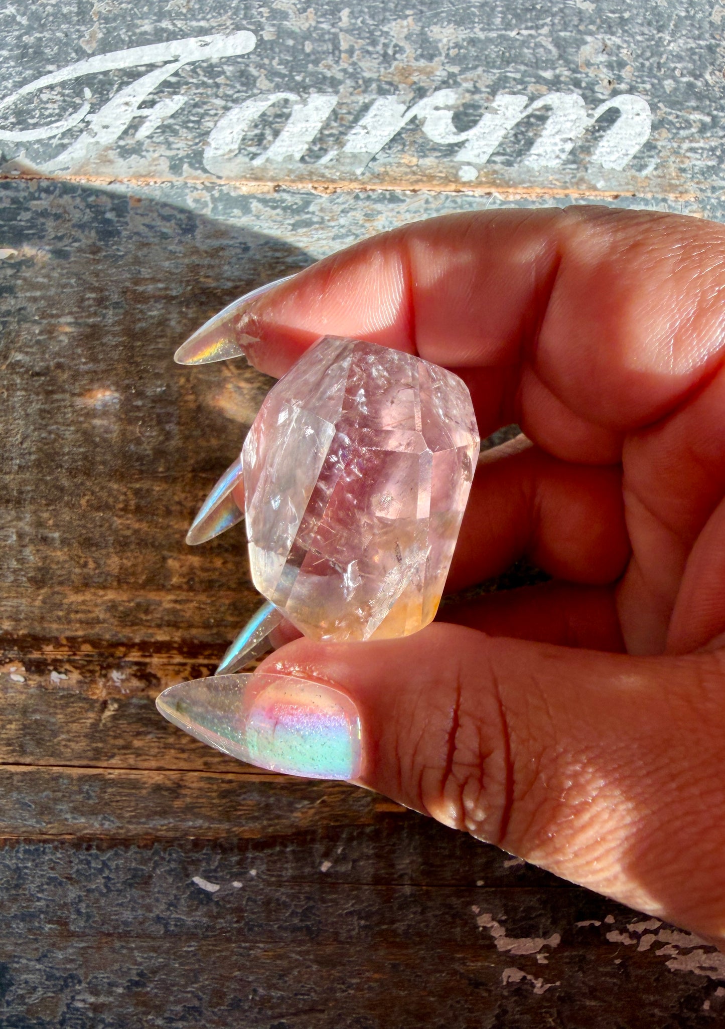 Gorgeous Powellite In Amethyst Freeform from Bahia Brazil | Opt L