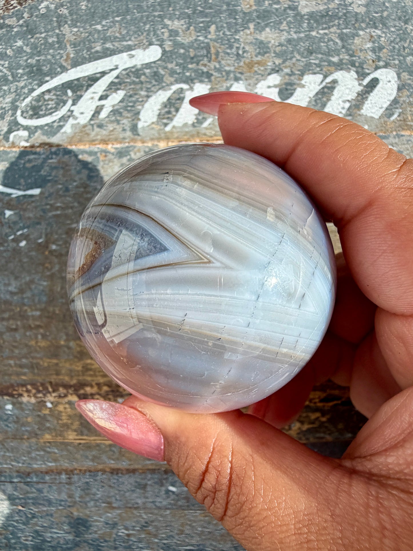 Gorgeous Carnelian/Orca Agate Sphere | Opt 19