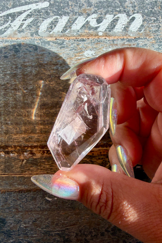 Gorgeous Powellite In Amethyst Freeform from Bahia Brazil | Opt I