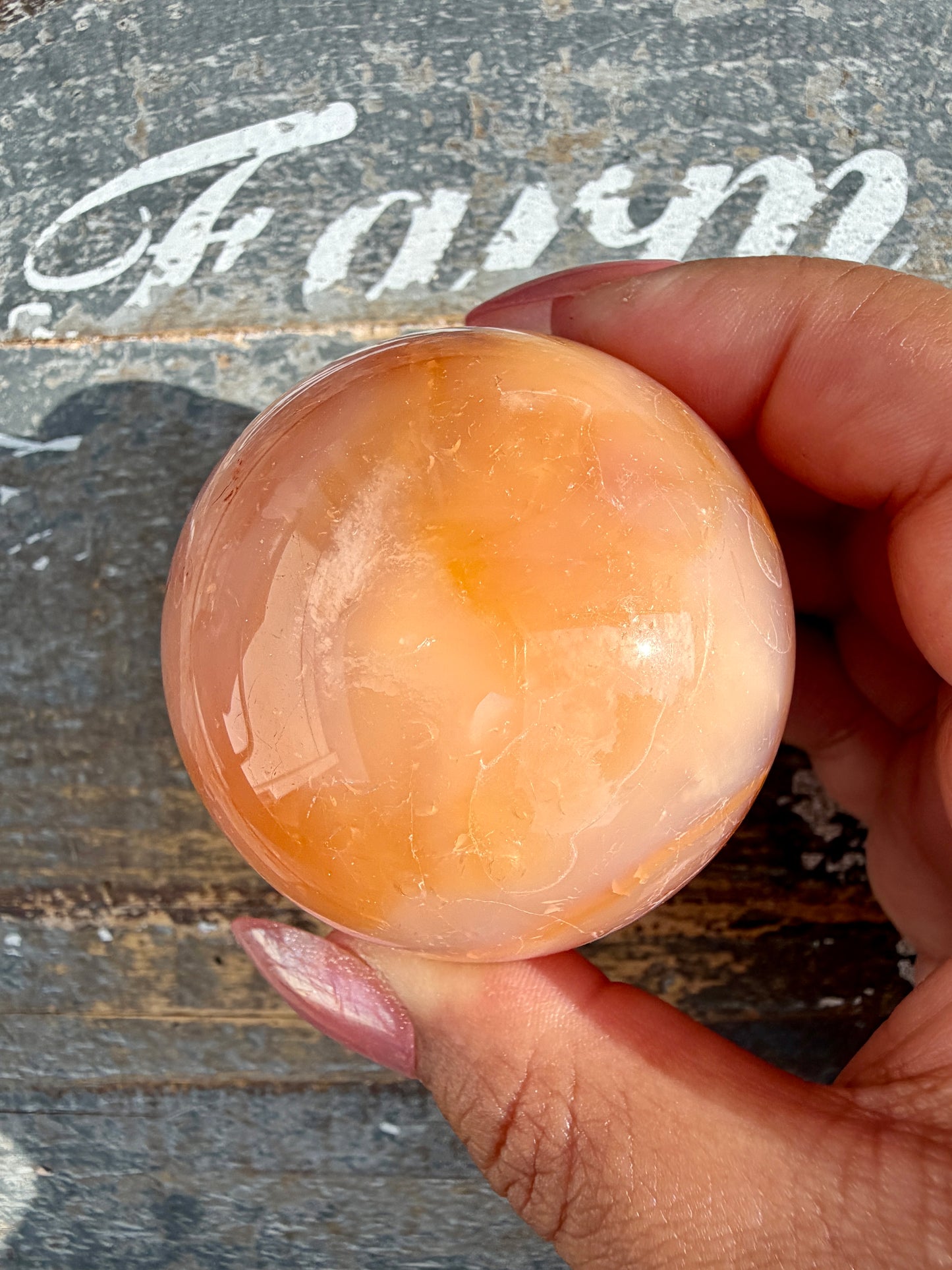 Gorgeous Carnelian/Orca Agate Sphere | Opt 6
