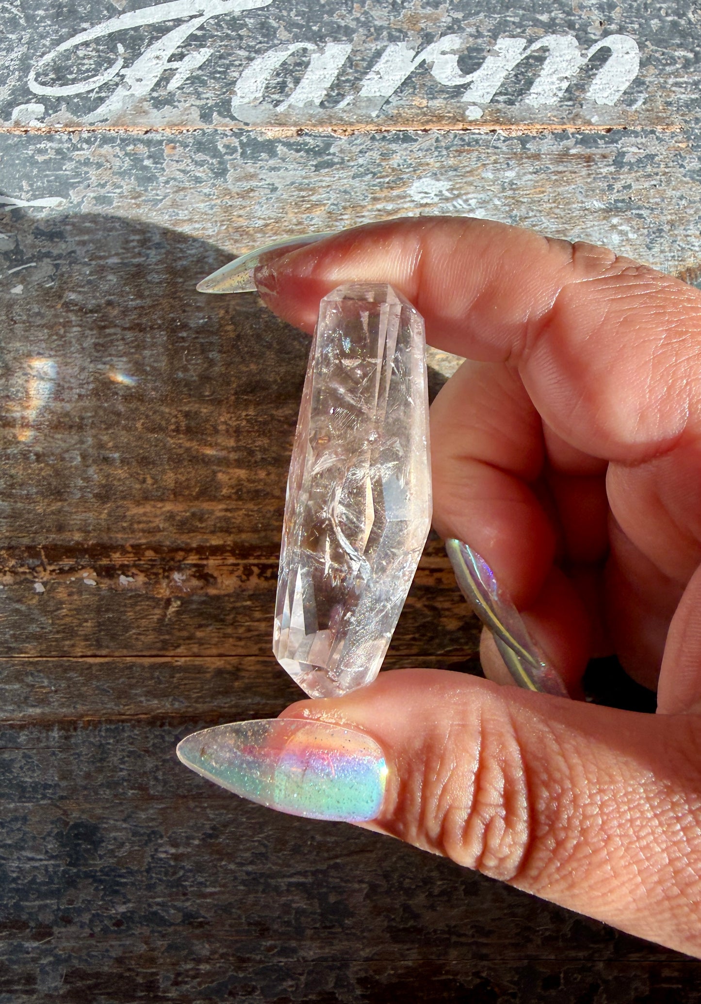 Gorgeous Powellite In Amethyst Freeform from Bahia Brazil | Opt E