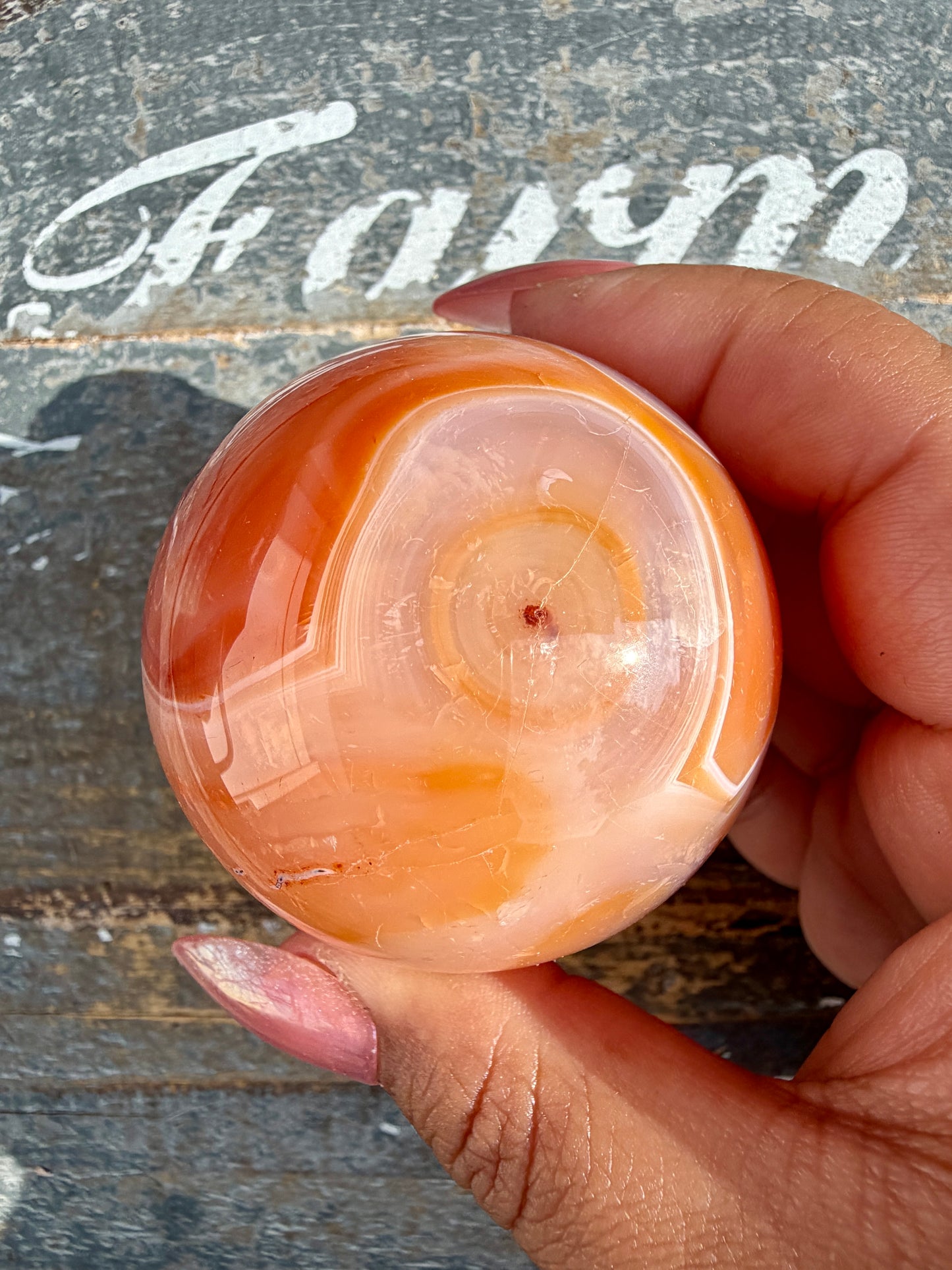 Gorgeous Carnelian/Orca Agate Sphere | Opt 6