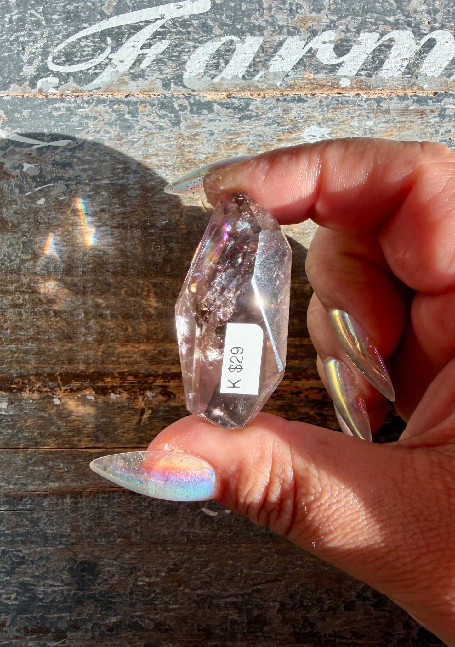 Gorgeous Powellite In Amethyst Freeform from Bahia Brazil | Opt K