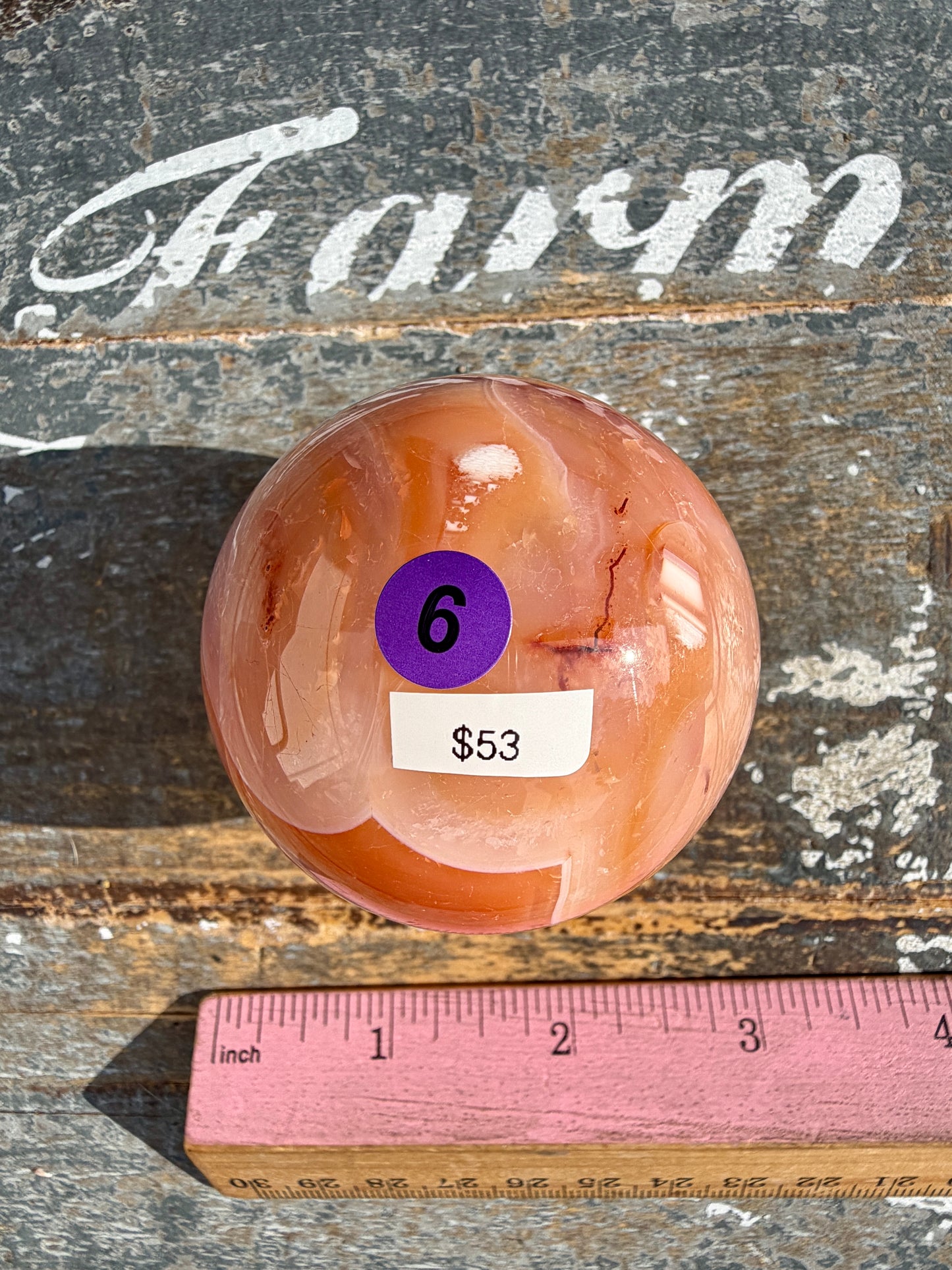 Gorgeous Carnelian/Orca Agate Sphere | Opt 6