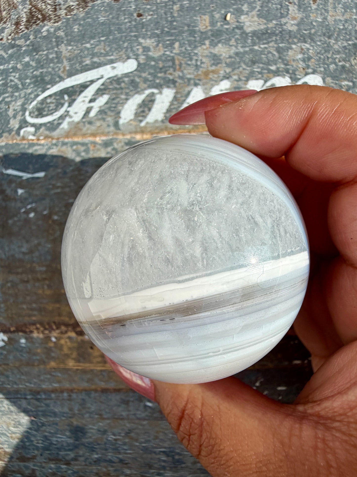 Gorgeous Carnelian/Orca Agate Sphere | Opt 46