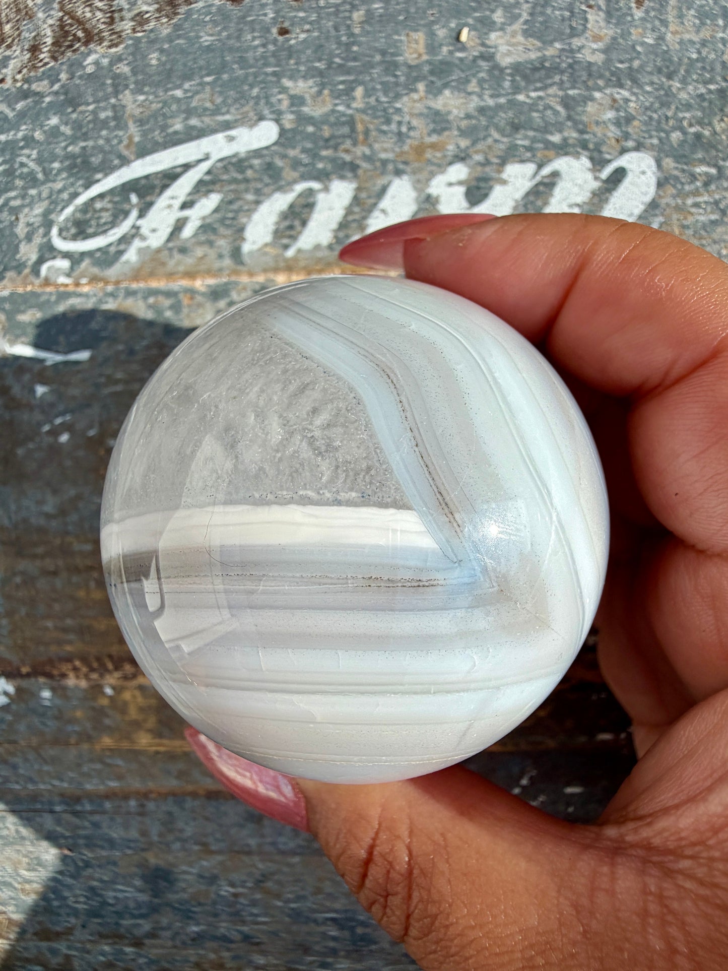 Gorgeous Carnelian/Orca Agate Sphere | Opt 46