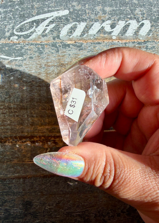 Gorgeous Powellite In Amethyst Freeform from Bahia Brazil | Opt C