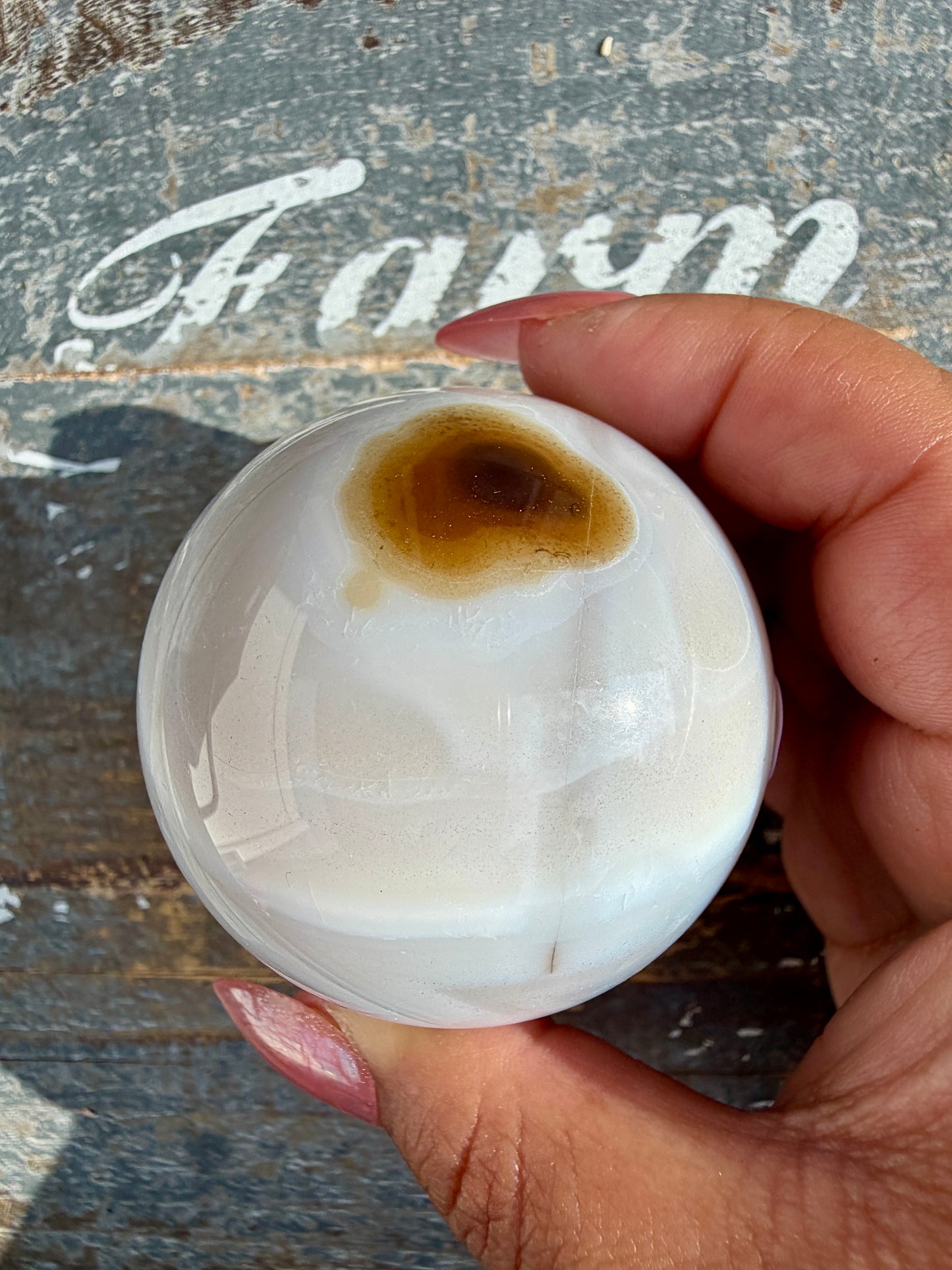 Gorgeous Carnelian/Orca Agate Sphere | Opt 46