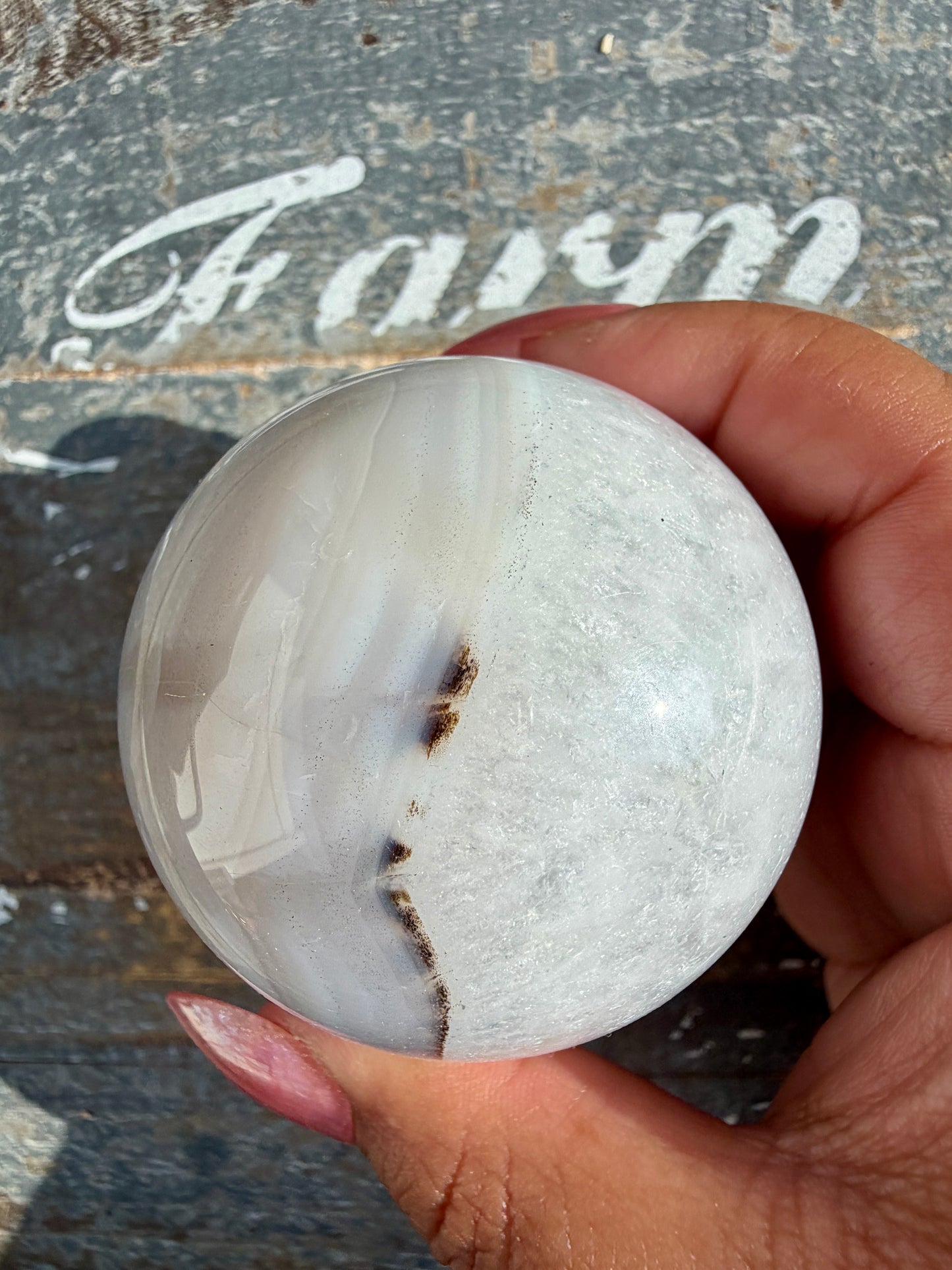 Gorgeous Carnelian/Orca Agate Sphere | Opt 46