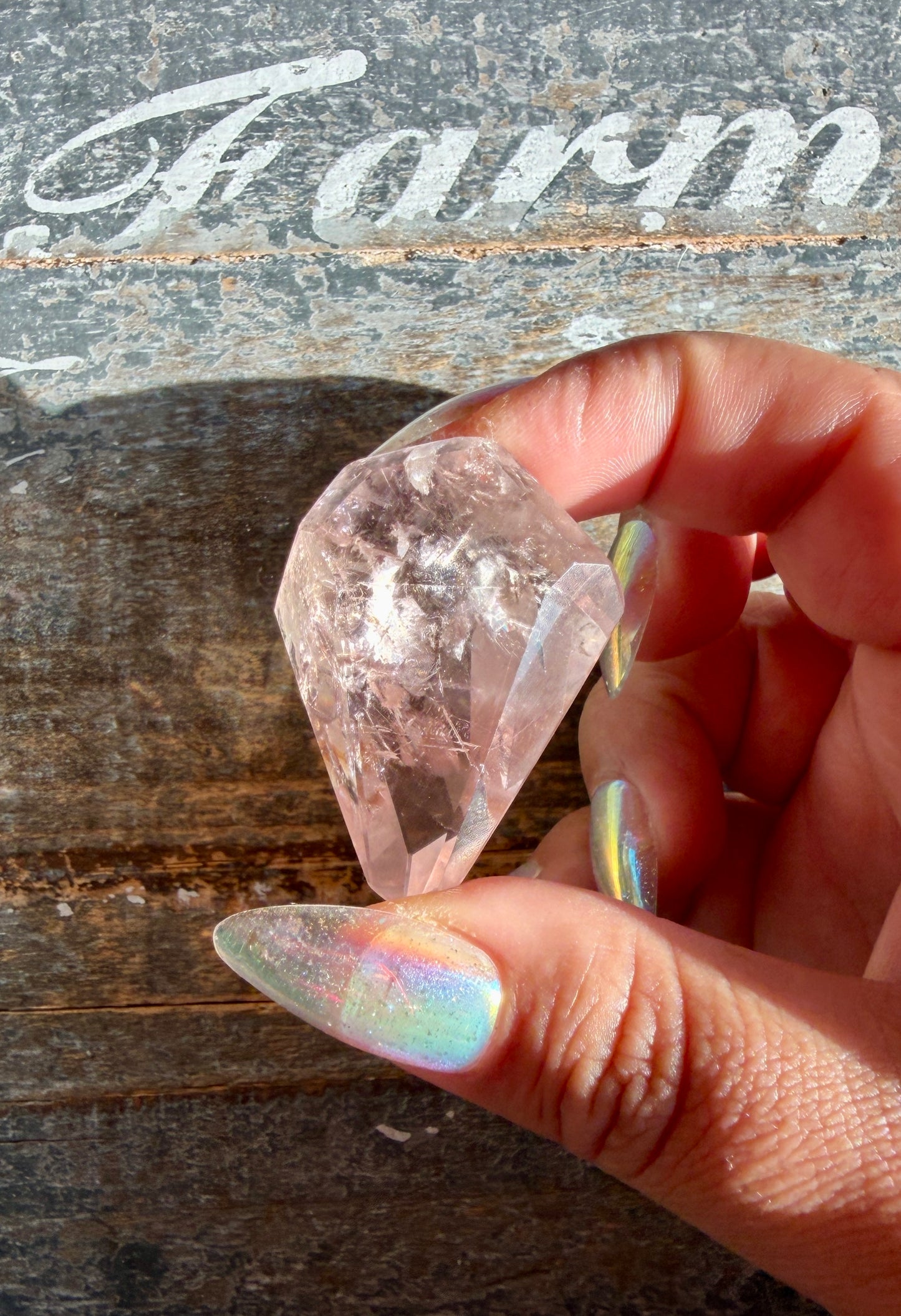 Gorgeous Powellite In Amethyst Freeform from Bahia Brazil | Opt C