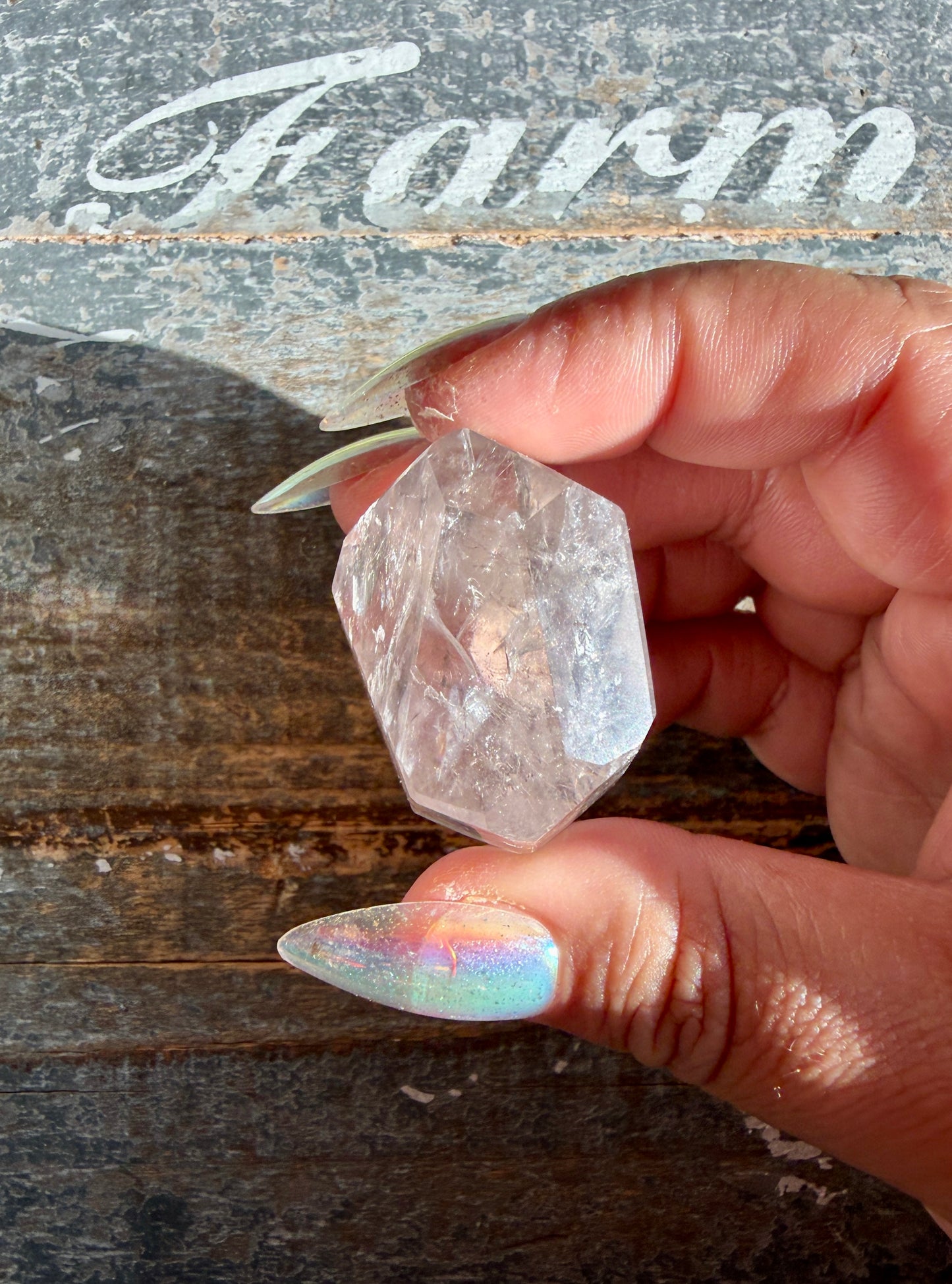 Gorgeous Powellite In Amethyst Freeform from Bahia Brazil | Opt H