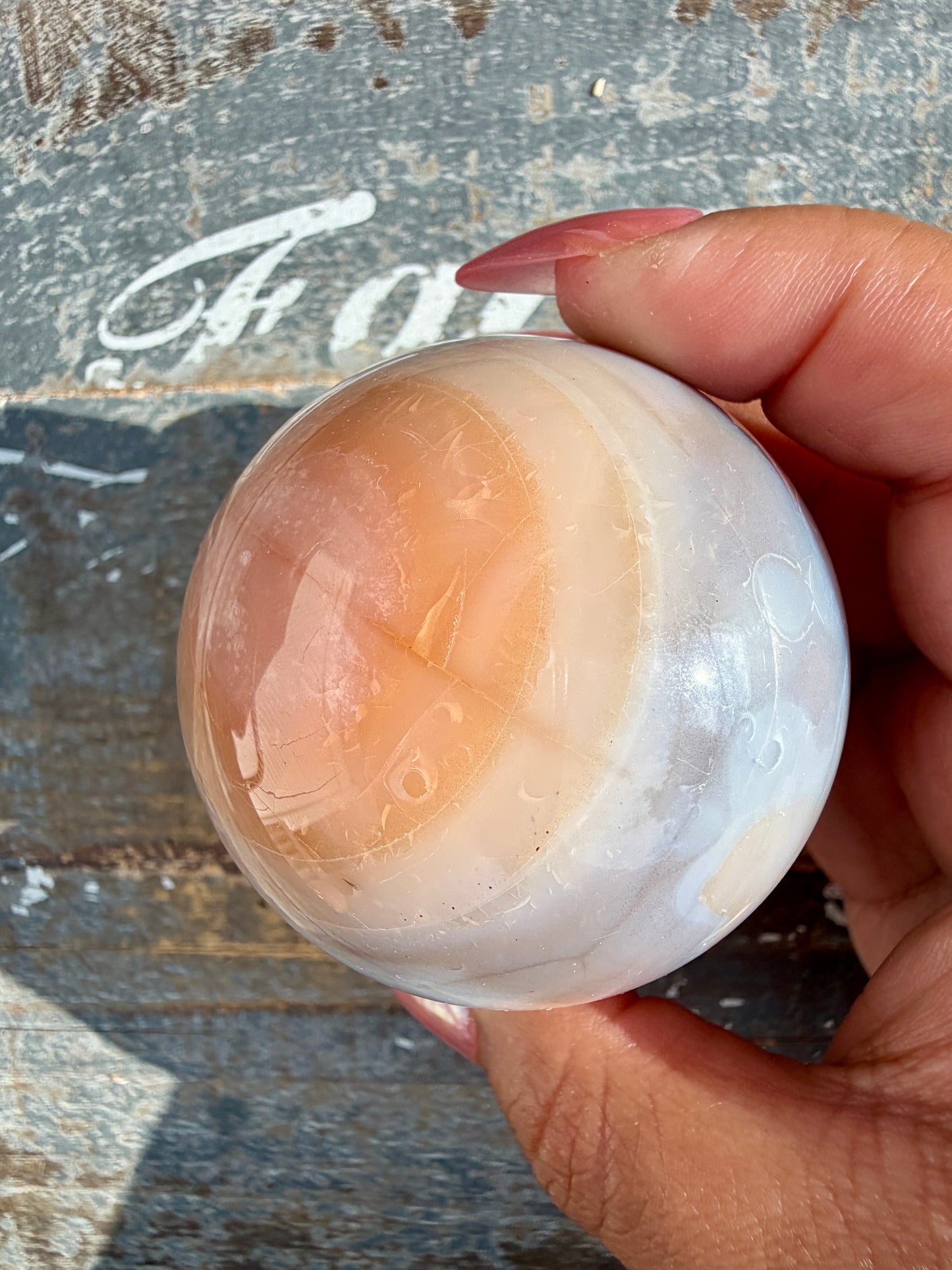 Gorgeous Carnelian/Orca Agate Sphere | Opt 25