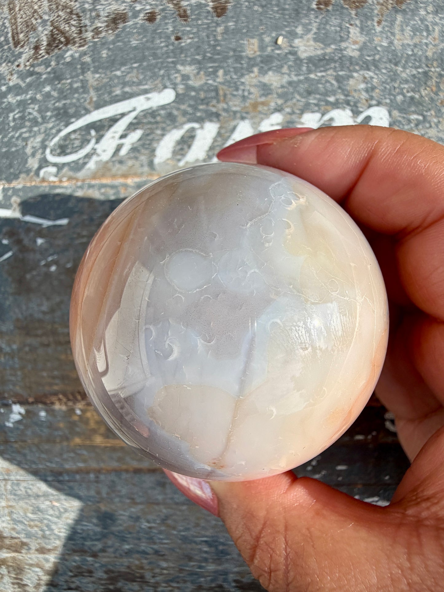 Gorgeous Carnelian/Orca Agate Sphere | Opt 25