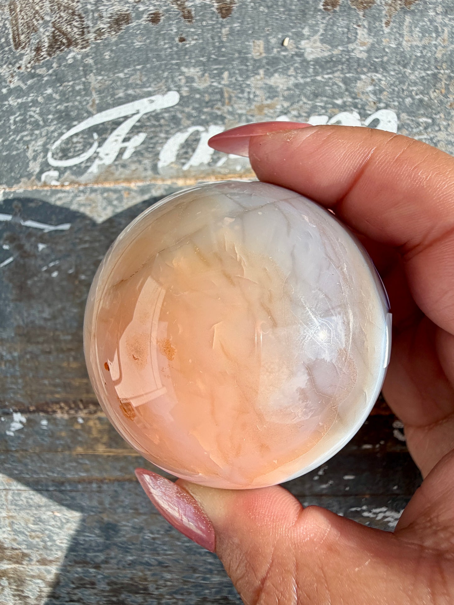 Gorgeous Carnelian/Orca Agate Sphere | Opt 25
