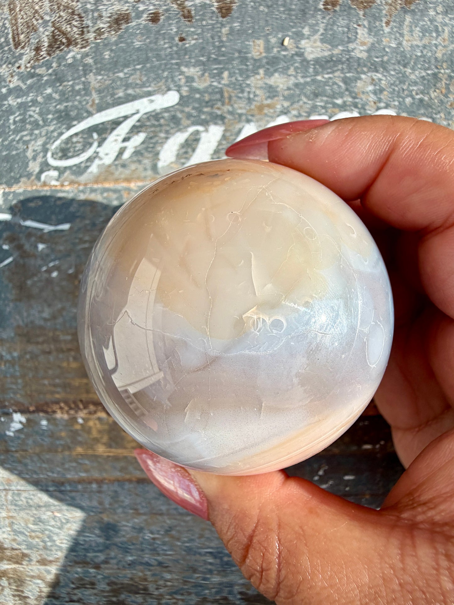 Gorgeous Carnelian/Orca Agate Sphere | Opt 25