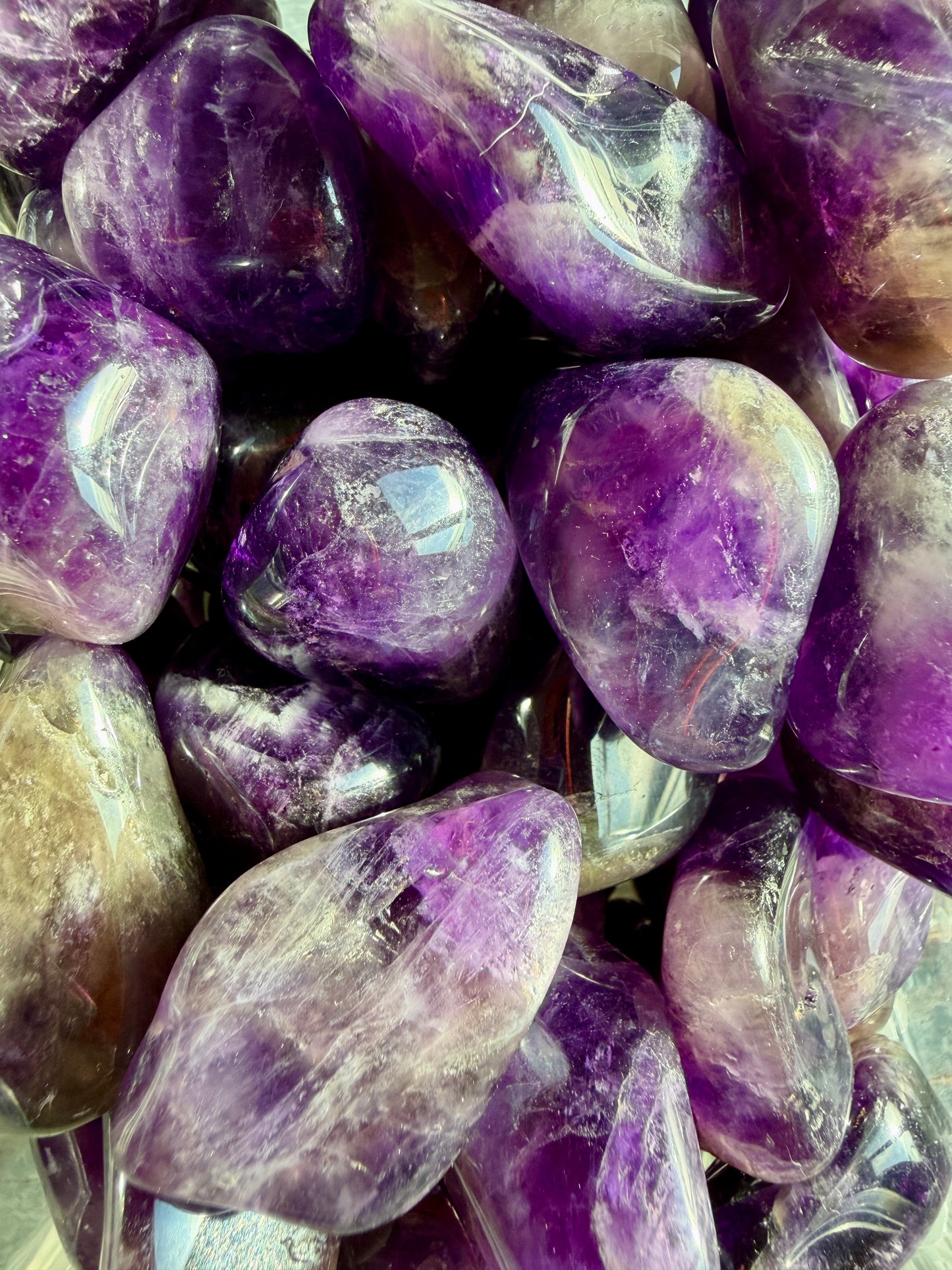 One (1) Dark Amethyst Tumble | Intuitively Chosen