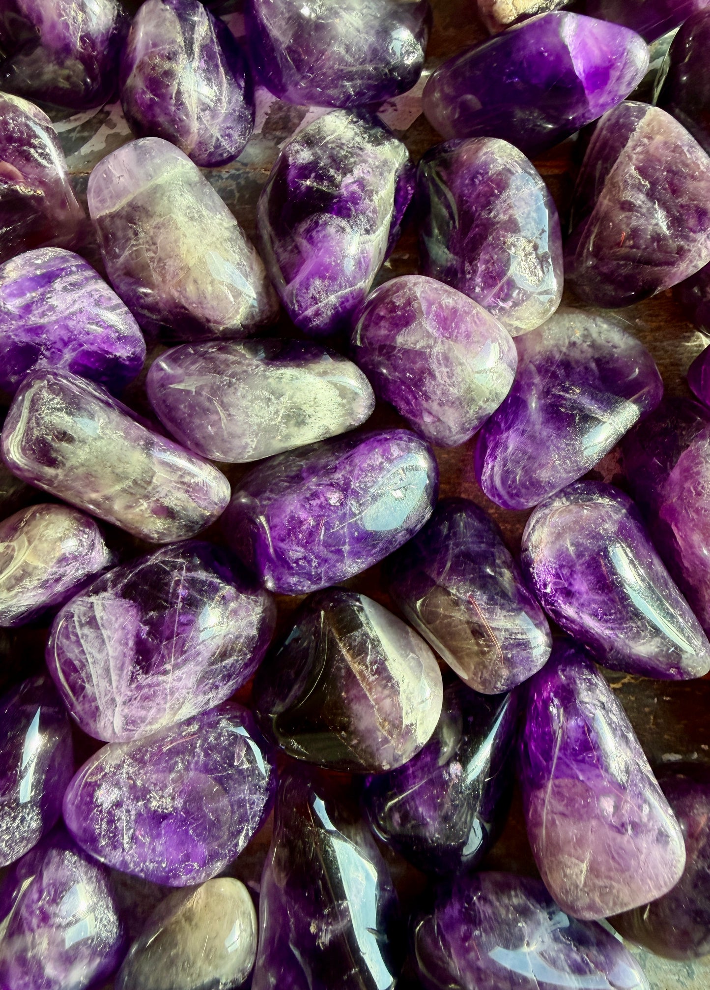 One (1) Dark Amethyst Tumble | Intuitively Chosen