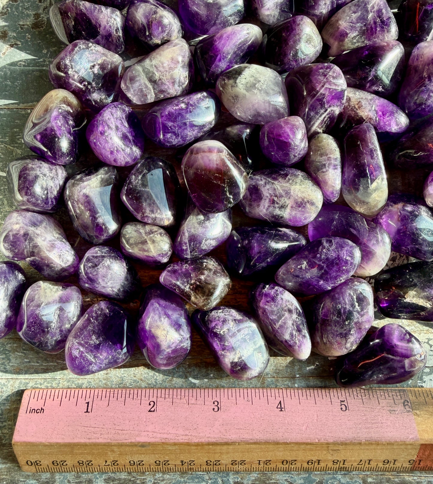 One (1) Dark Amethyst Tumble | Intuitively Chosen