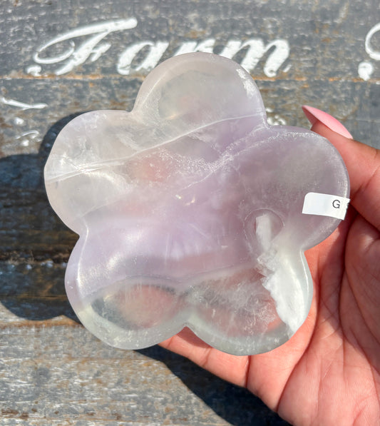 Gorgeous Yttrium Fluorite Flower Bowl | Opt G