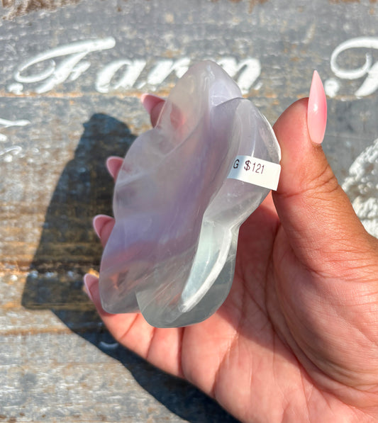 Gorgeous Yttrium Fluorite Flower Bowl | Opt G