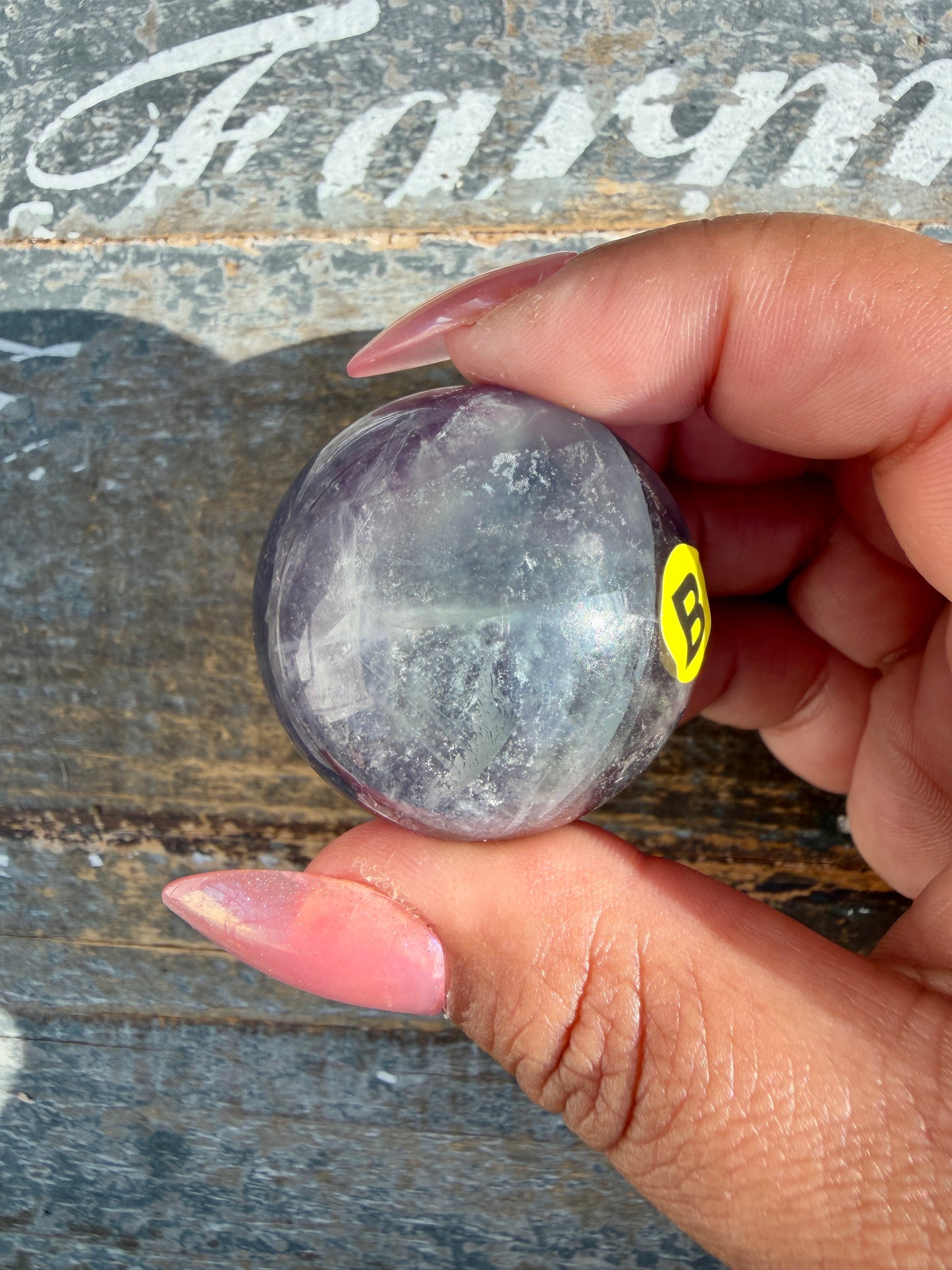 Gorgeous Rainbow Fluorite Small Sphere | Opt B