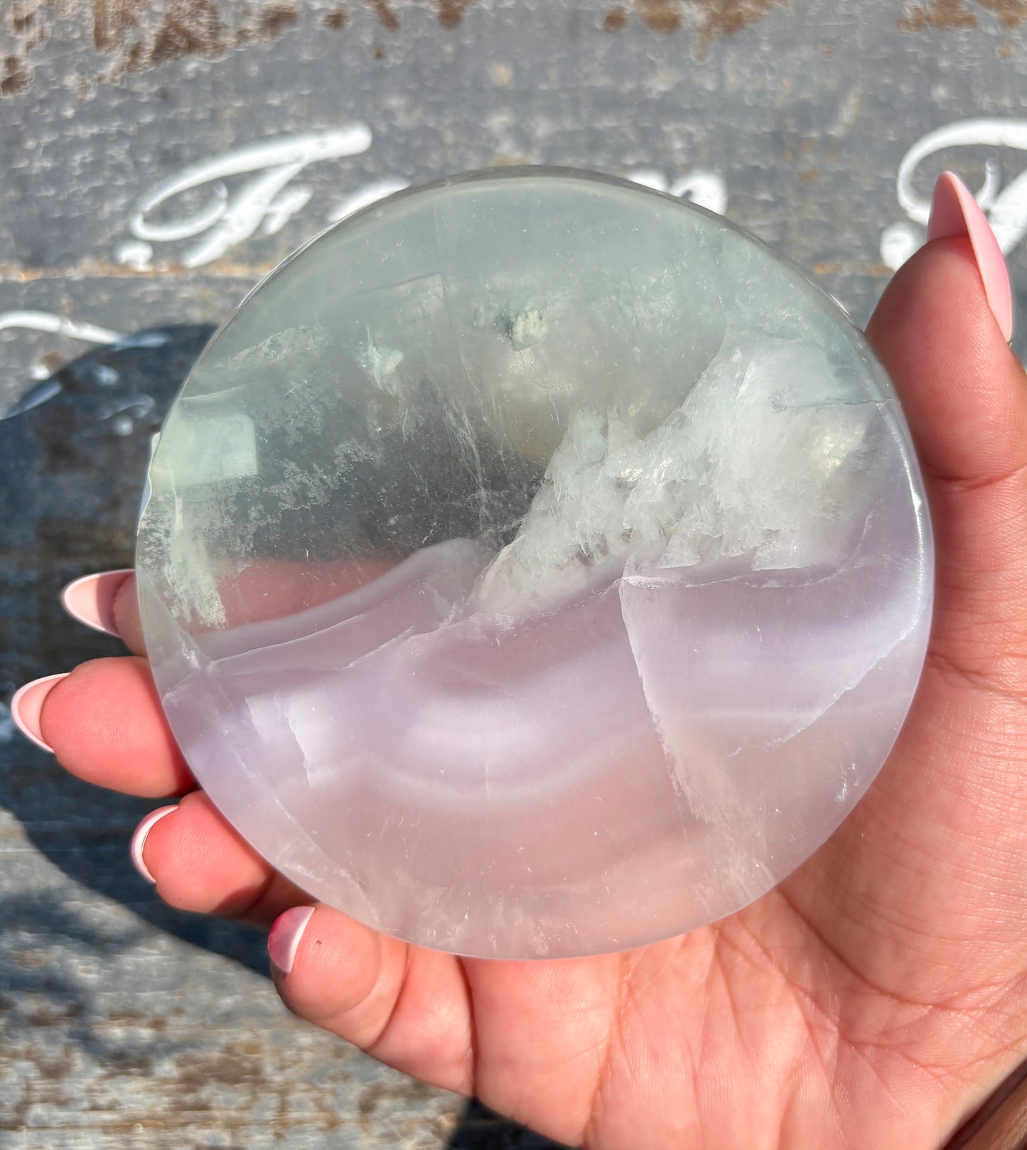 Gorgeous Yttrium Fluorite Round Bowl | Opt A