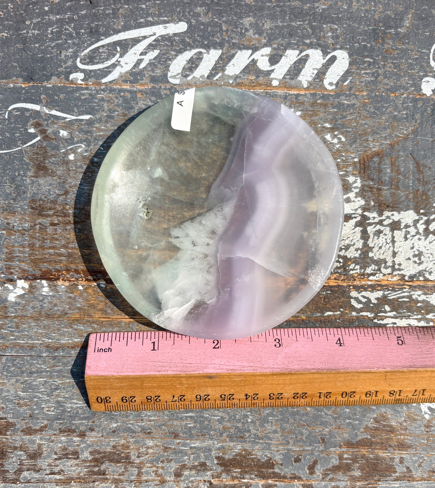 Gorgeous Yttrium Fluorite Round Bowl | Opt A