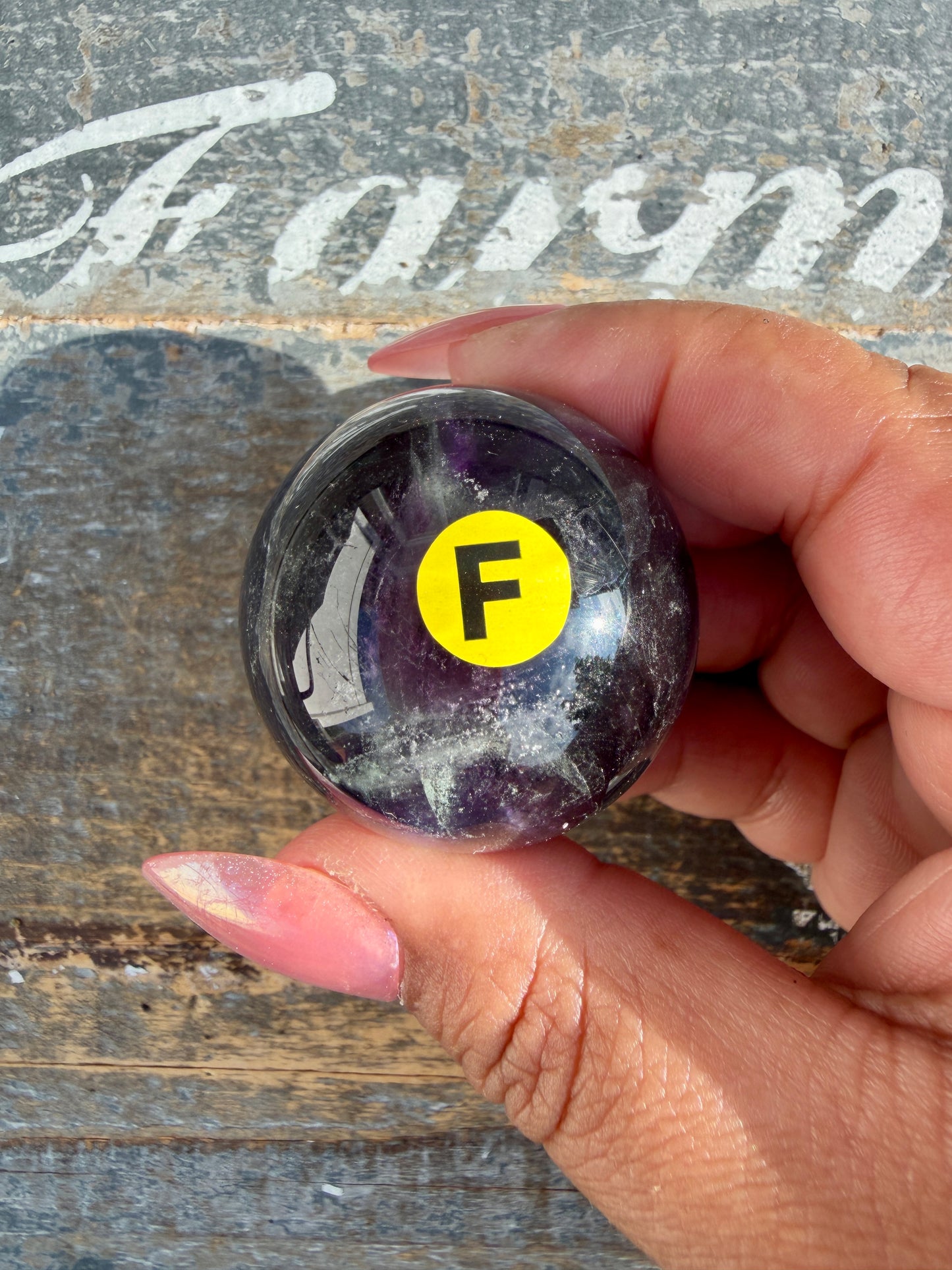 Gorgeous Rainbow Fluorite Small Sphere | Opt F