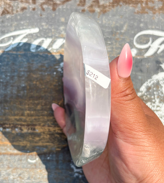 Gorgeous Yttrium Fluorite Round Bowl | Opt B