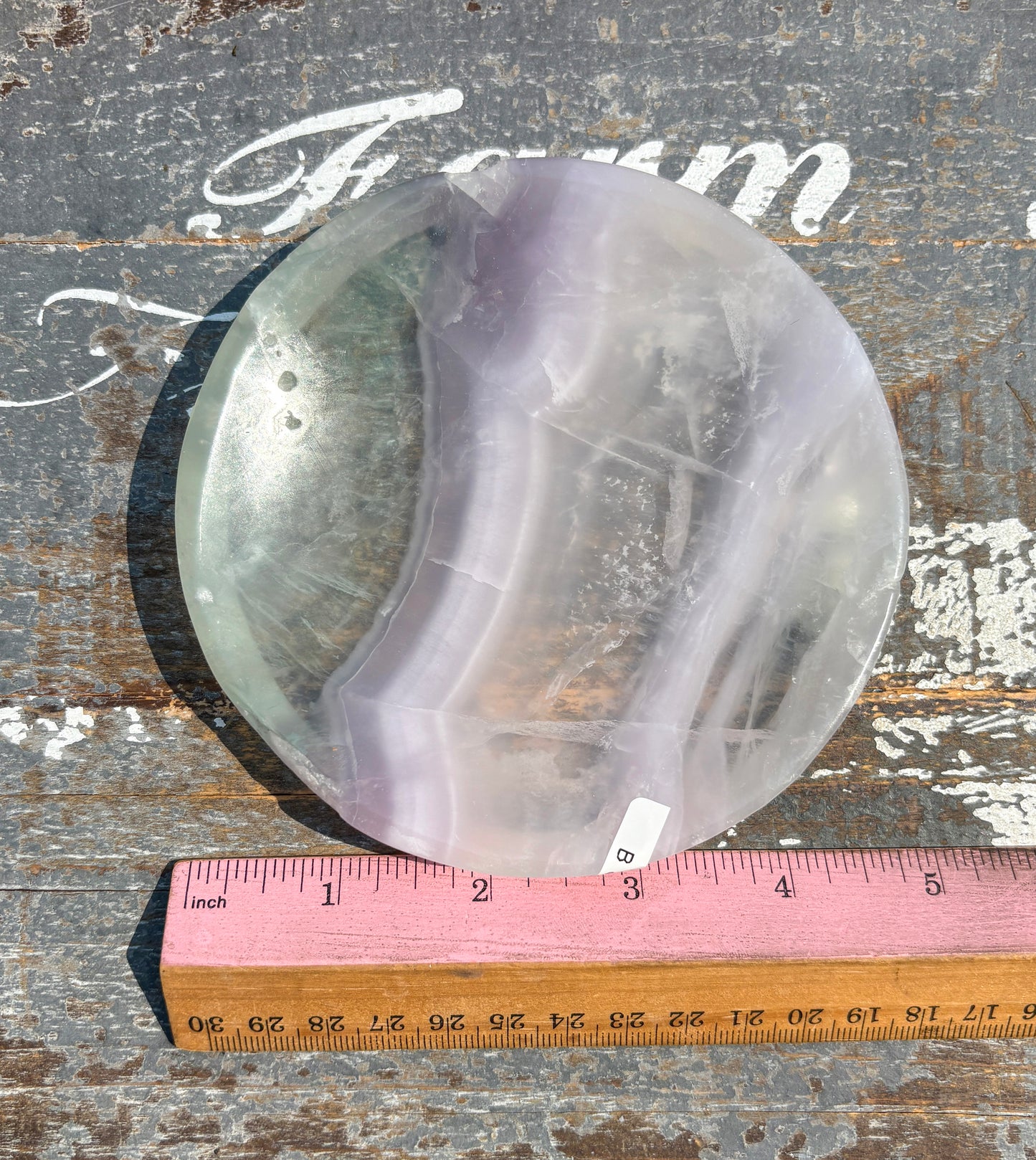 Gorgeous Yttrium Fluorite Round Bowl | Opt B