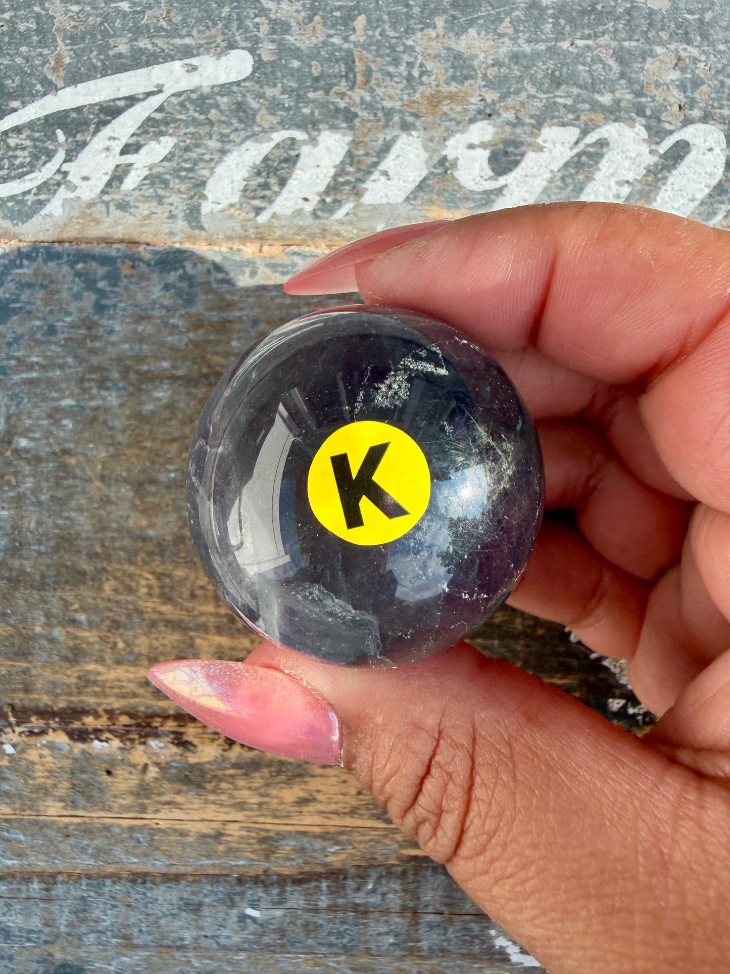 Gorgeous Rainbow Fluorite Small Sphere | Opt K
