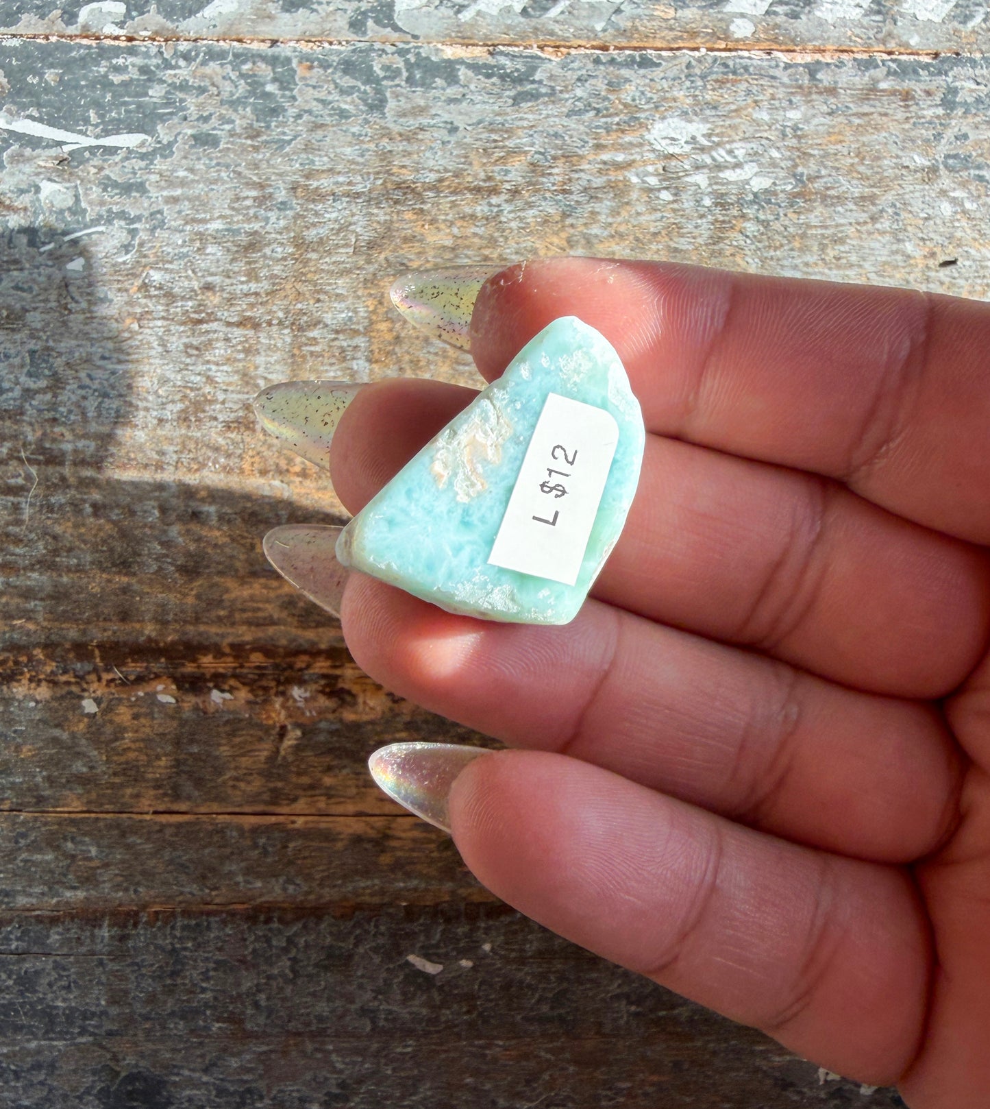 Gorgeous Larimar Slab from The Dominican Republic | Opt L