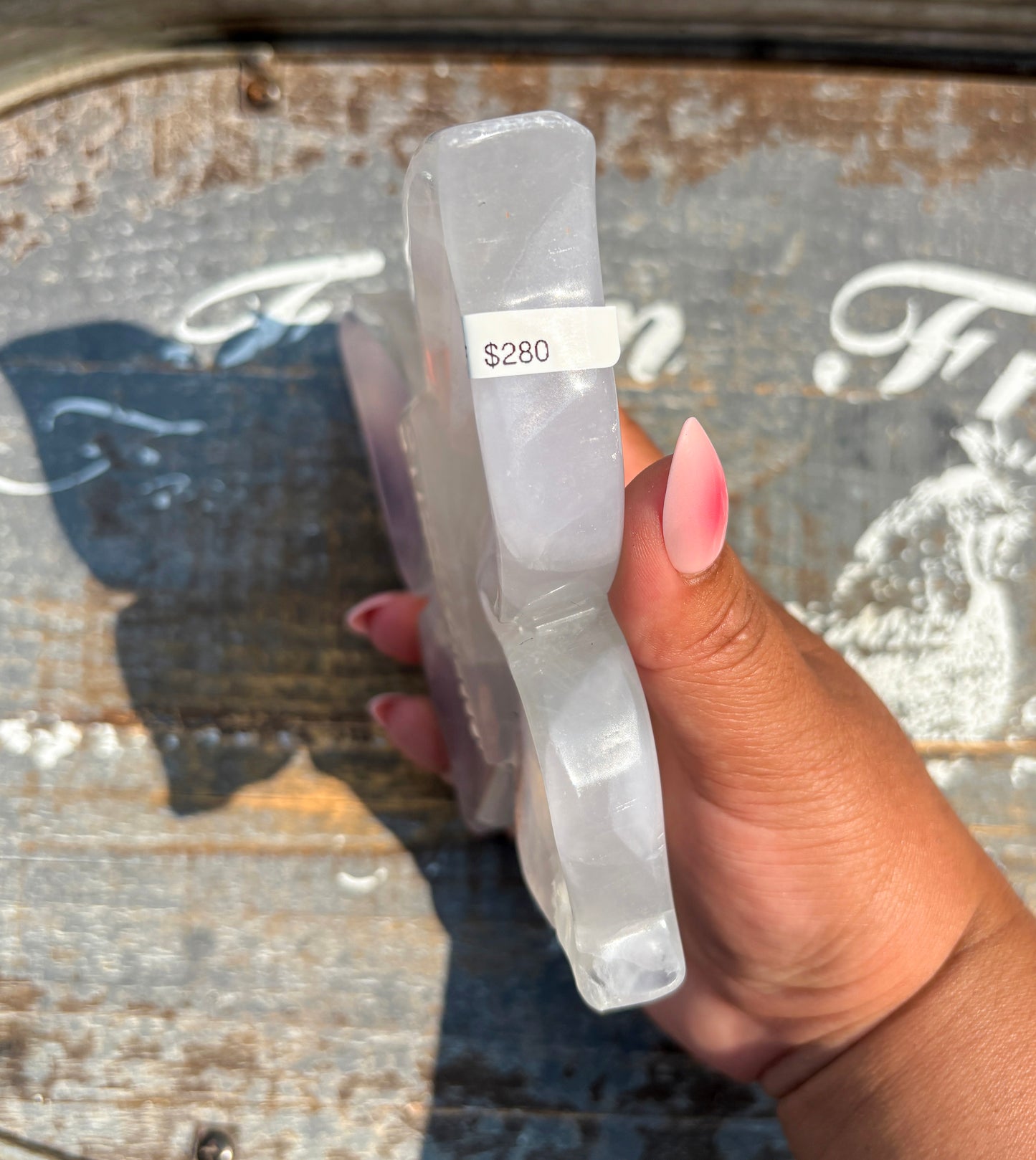 Gorgeous Yttrium Fluorite Butterfly Bowl | Opt F