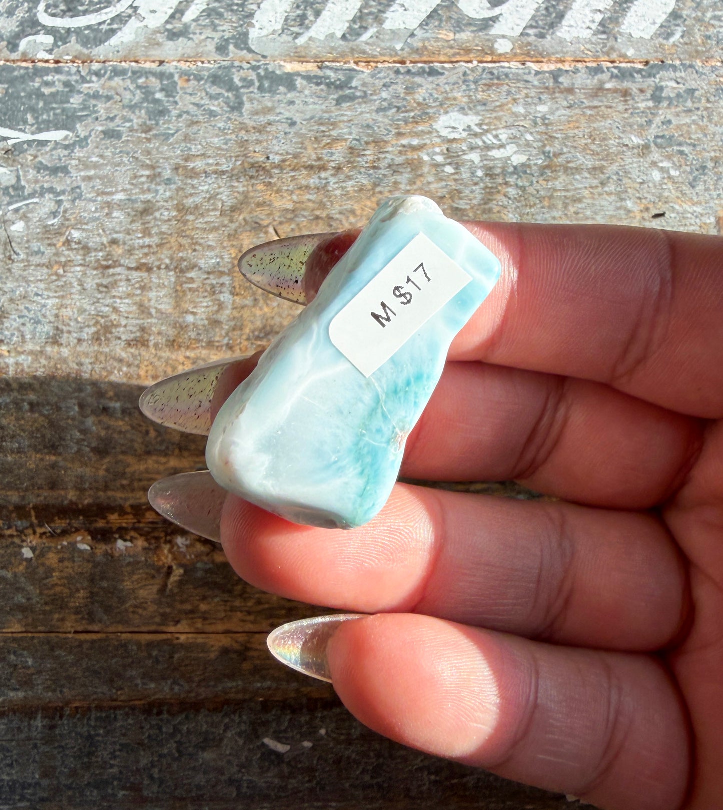 Gorgeous Larimar Slab from The Dominican Republic | Opt M