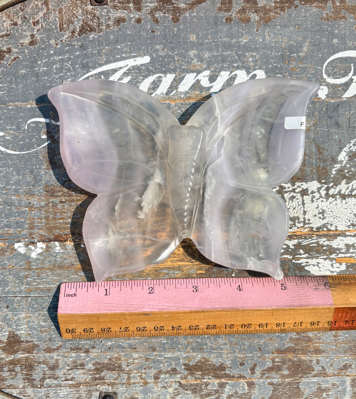 Gorgeous Yttrium Fluorite Butterfly Bowl | Opt F