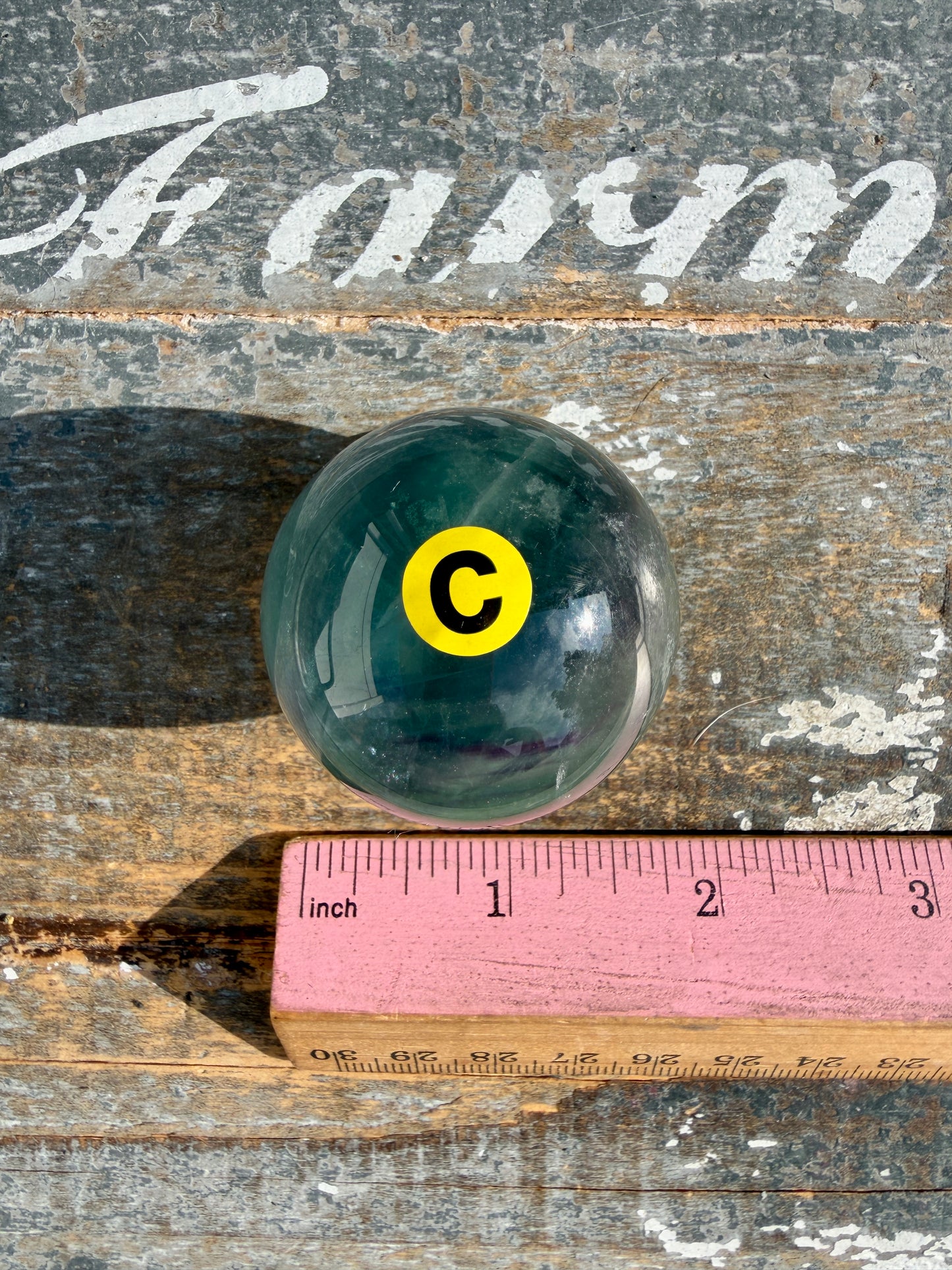 Gorgeous Rainbow Fluorite Small Sphere | Opt C