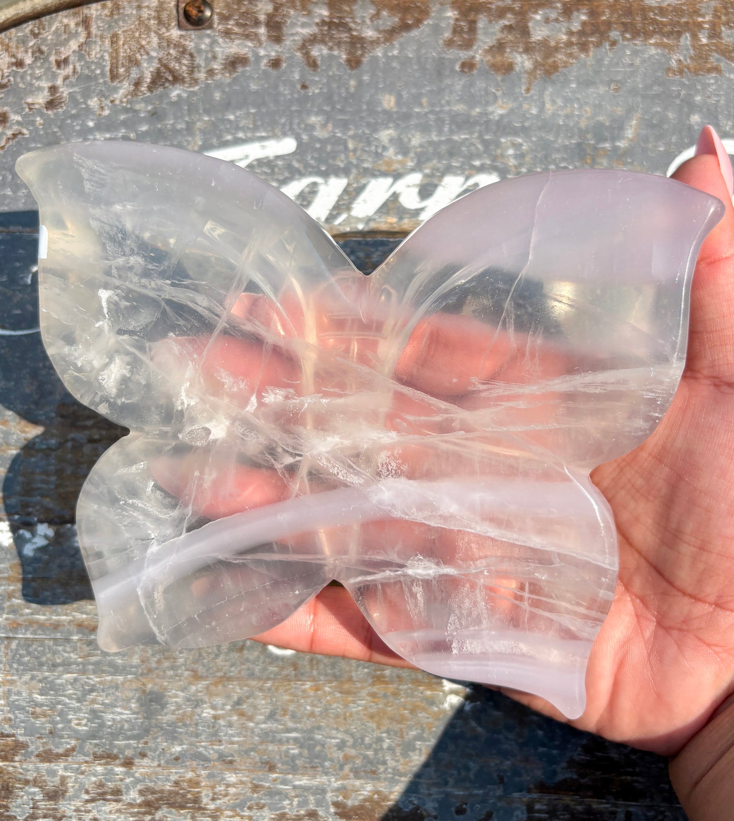 Gorgeous Yttrium Fluorite Butterfly Bowl | Opt E