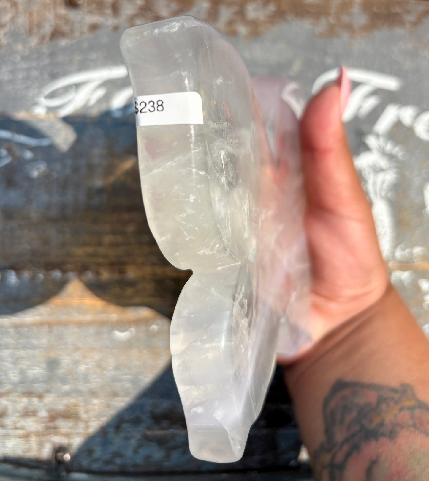 Gorgeous Yttrium Fluorite Butterfly Bowl | Opt E