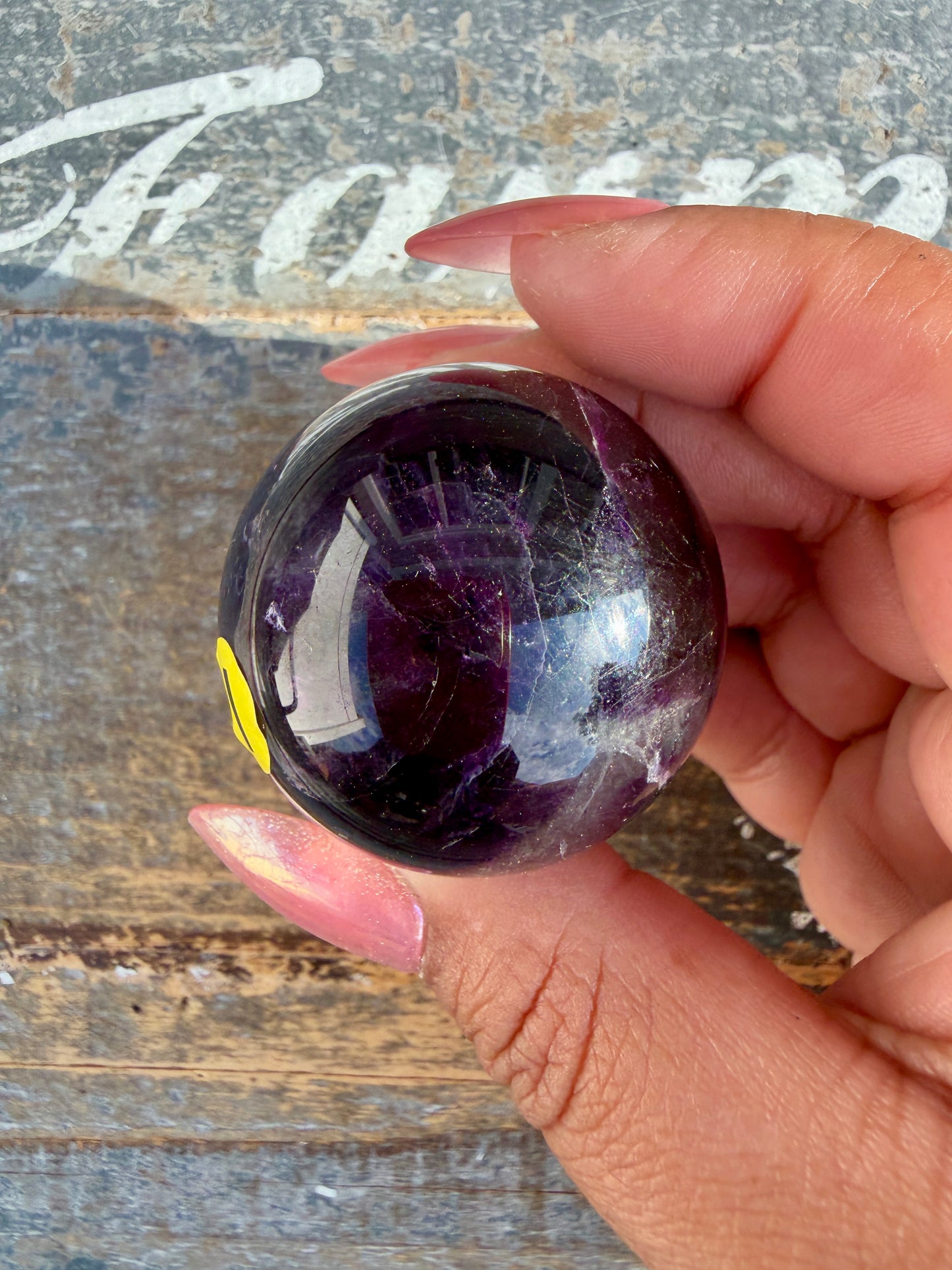 Gorgeous Rainbow Fluorite Small Sphere | Opt I