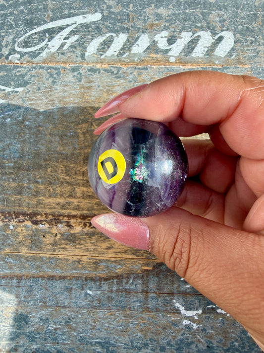 Gorgeous Rainbow Fluorite Small Sphere | Opt D