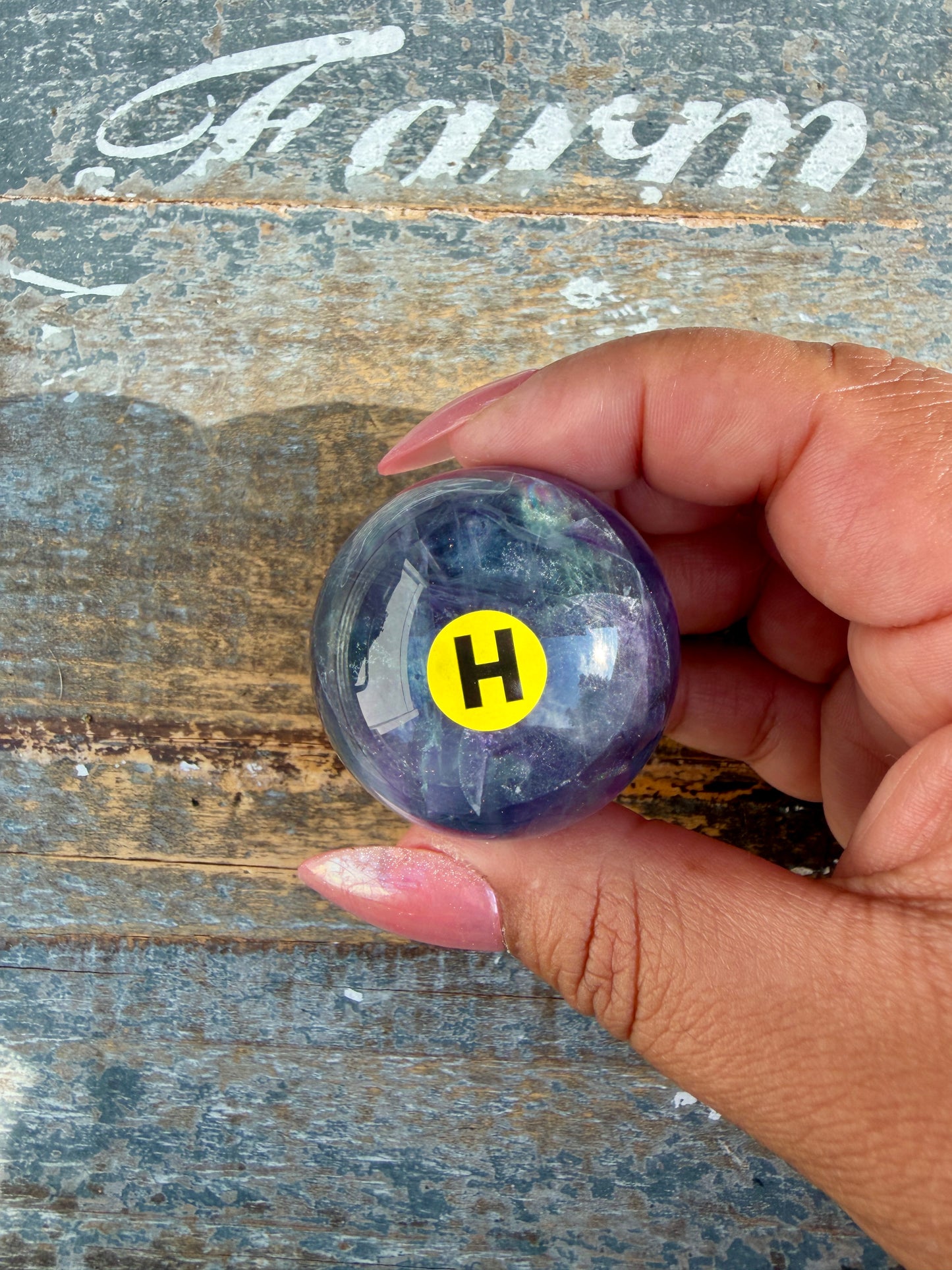 Gorgeous Rainbow Fluorite Small Sphere | Opt H