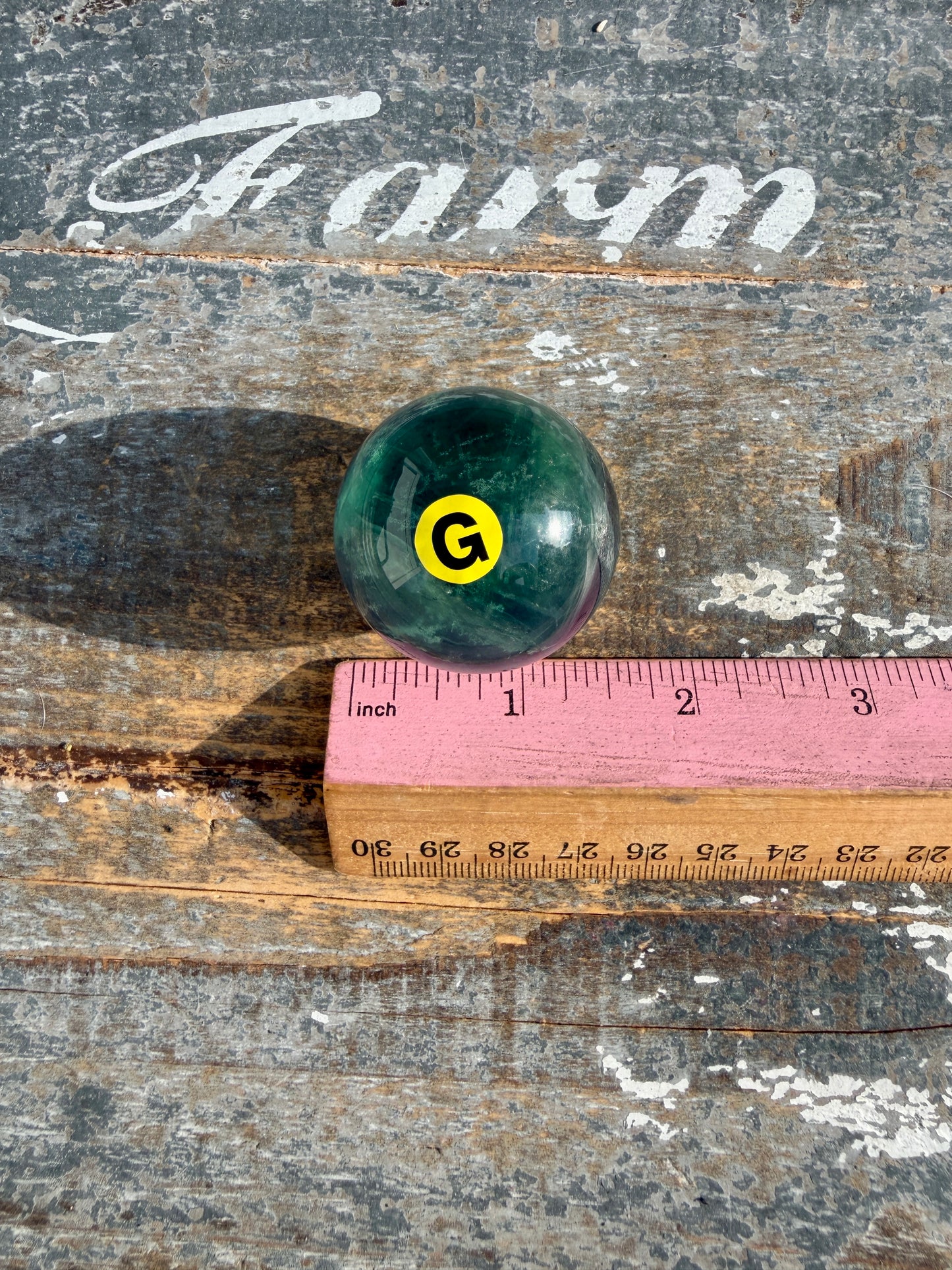 Gorgeous Rainbow Fluorite Small Sphere | Opt G