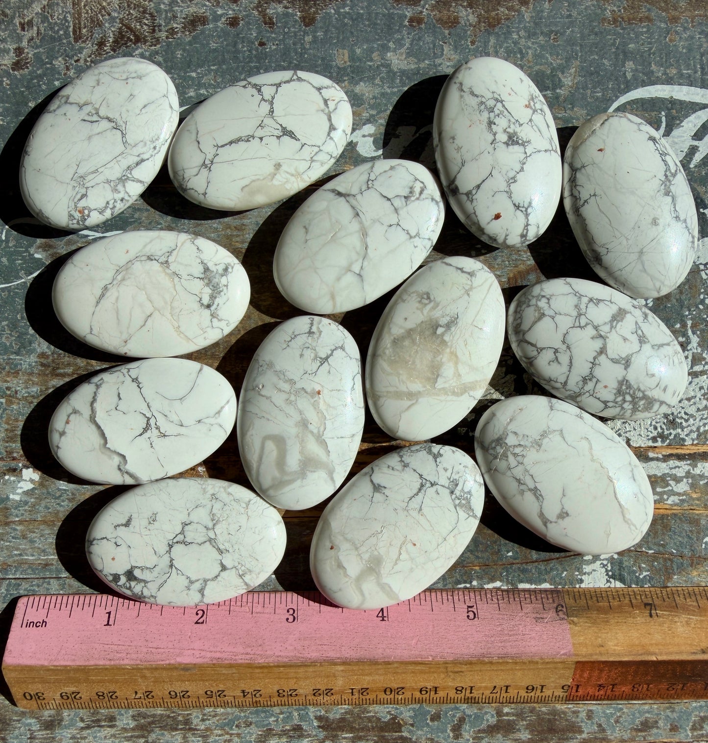 One (1) Howlite Palmstone | Intuitively Chosen