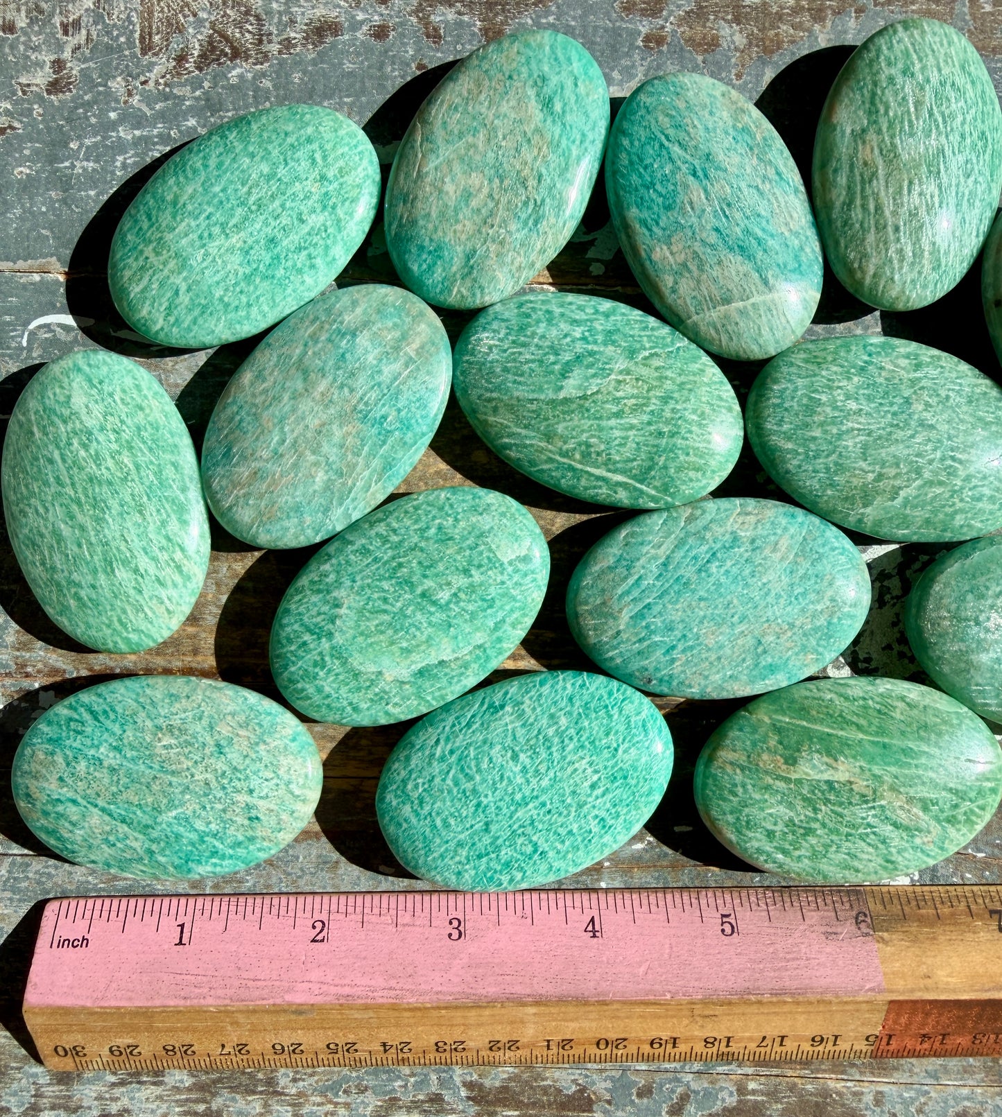 One (1) Amazonite Palmstone | Intuitively Chosen