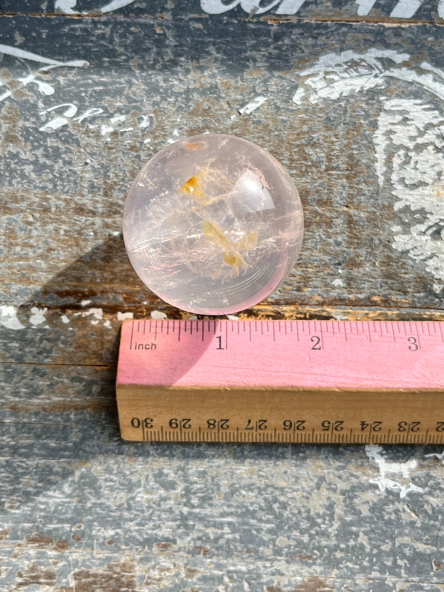 Gorgeous Girasol Pale Rose Quartz with Dendritic Inclusions from Brazil